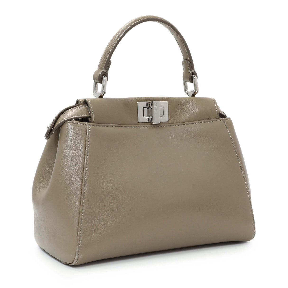 Fendi Tortora Nappa Mini Peekaboo Iconic Satchel Handbags Fendi