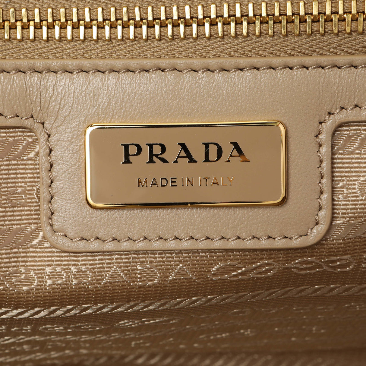 Prada Camel Re-Nylon Saffiano Medium Re-Edition 1978 Tote Handbags Prada
