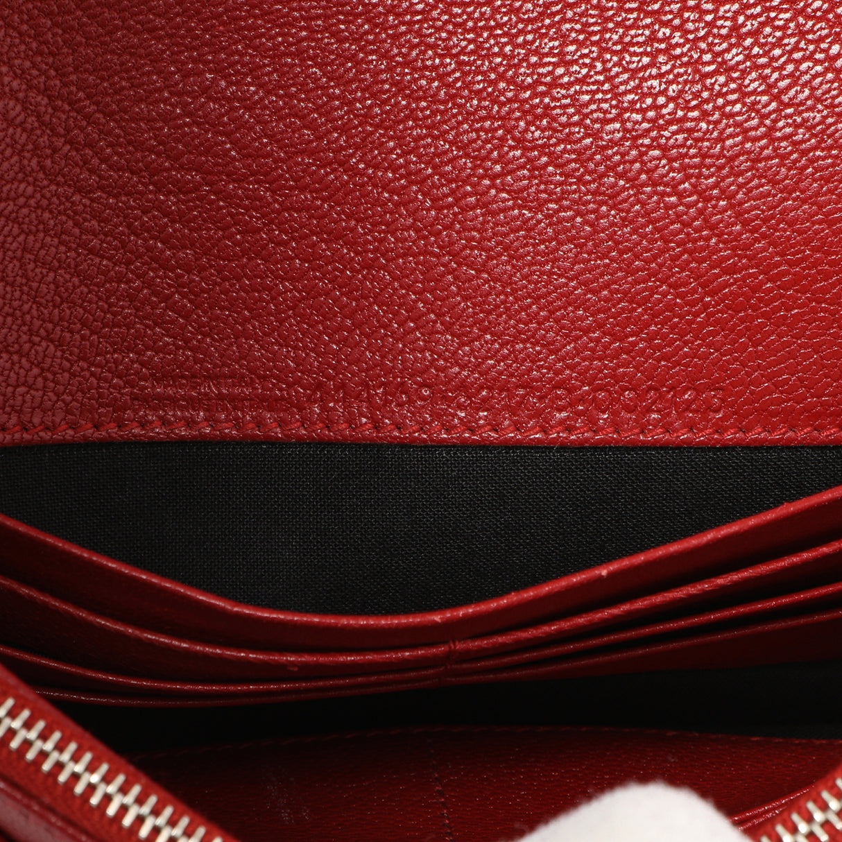 Balenciaga Rouge Groseille Chevre Metallic Edge Wallet on Chain Handbags Balenciaga