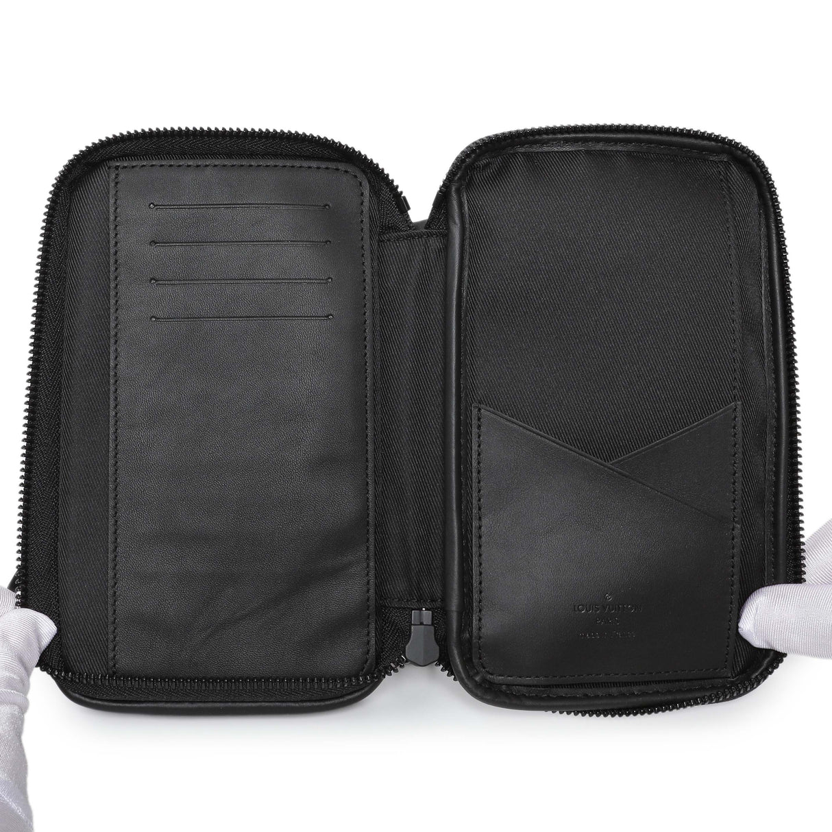 Louis Vuitton x Nigo Giant Damier Ebene Double Phone Pouch Handbags Louis Vuitton