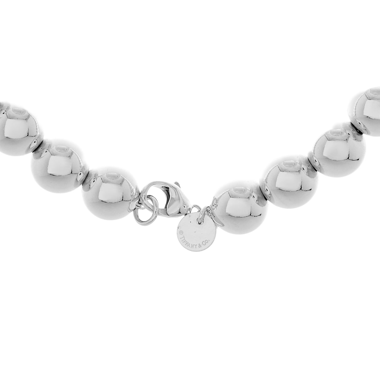 Tiffany & Co. Sterling Silver HardWear Ball Necklace Designer Jewellery Tiffany and Co