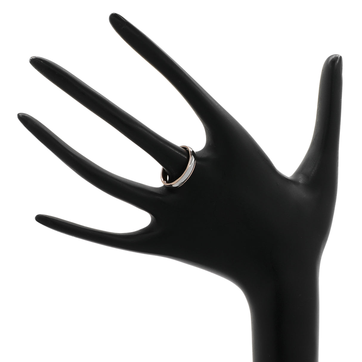 Tiffany & Co. Platinum 18K Rose Gold 4mm Lucida Wedding Band Ring Designer Jewellery Tiffany and Co