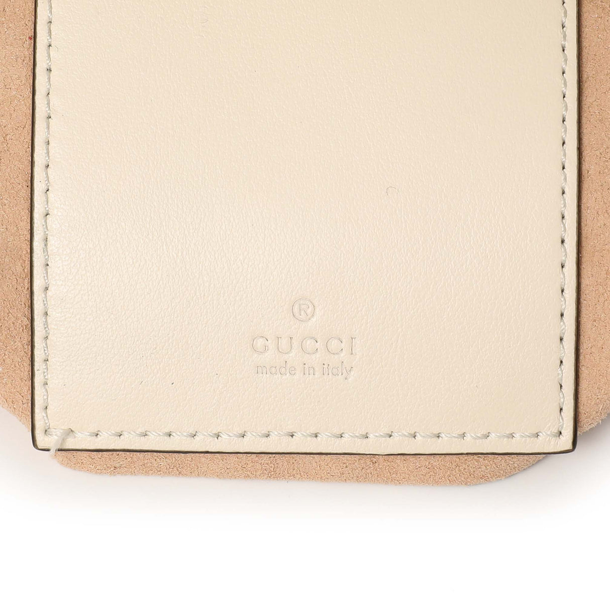 Gucci White Calfskin Matelasse Mini GG Marmont Bucket Handbags Gucci