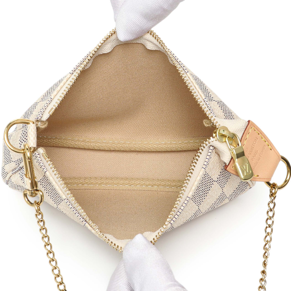 Louis Vuitton Damier Azur Mini Pochette Accessories Handbags Louis Vuitton