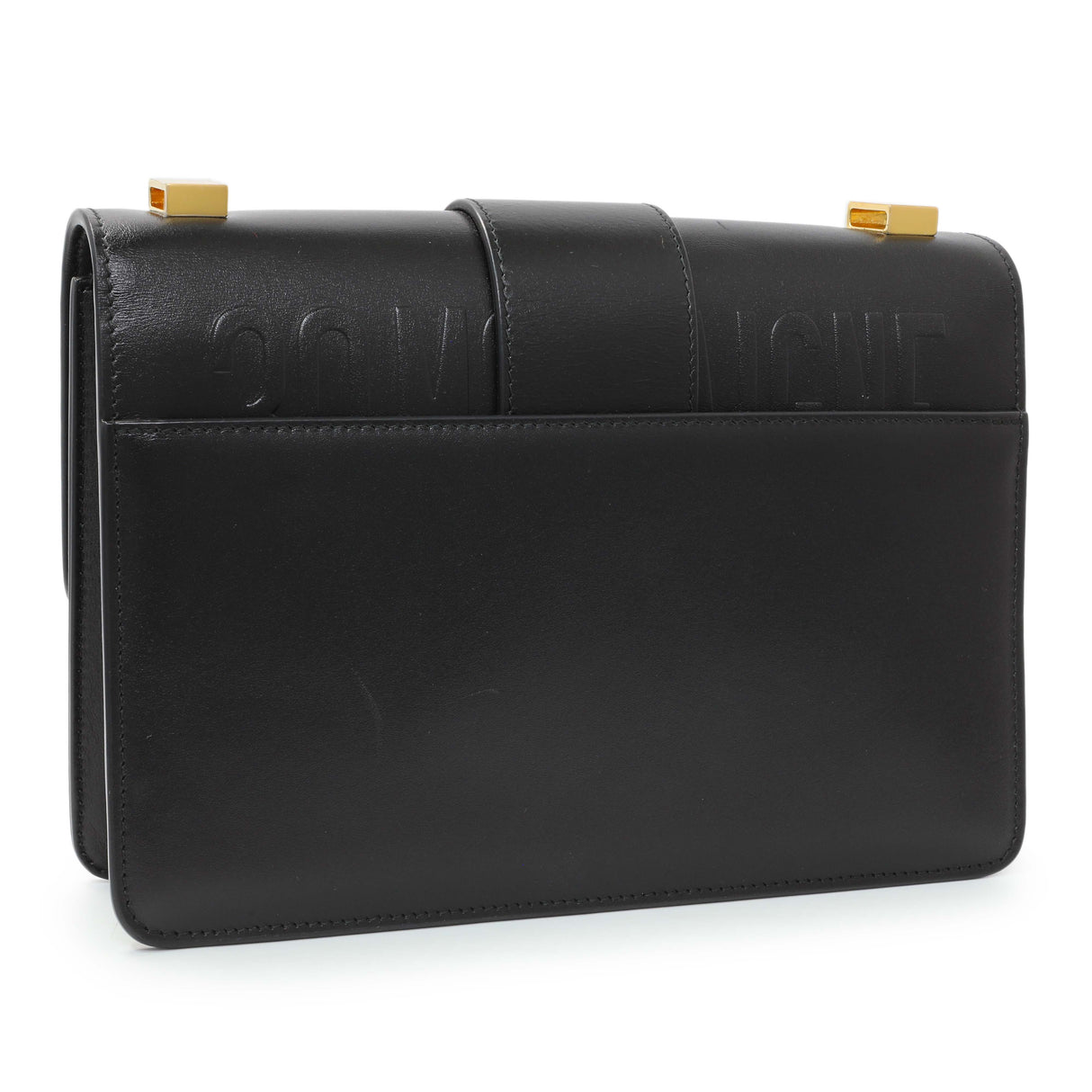 Christian Dior Black Smooth Calfskin 30 Montaigne Flap Bag Handbags Christian Dior