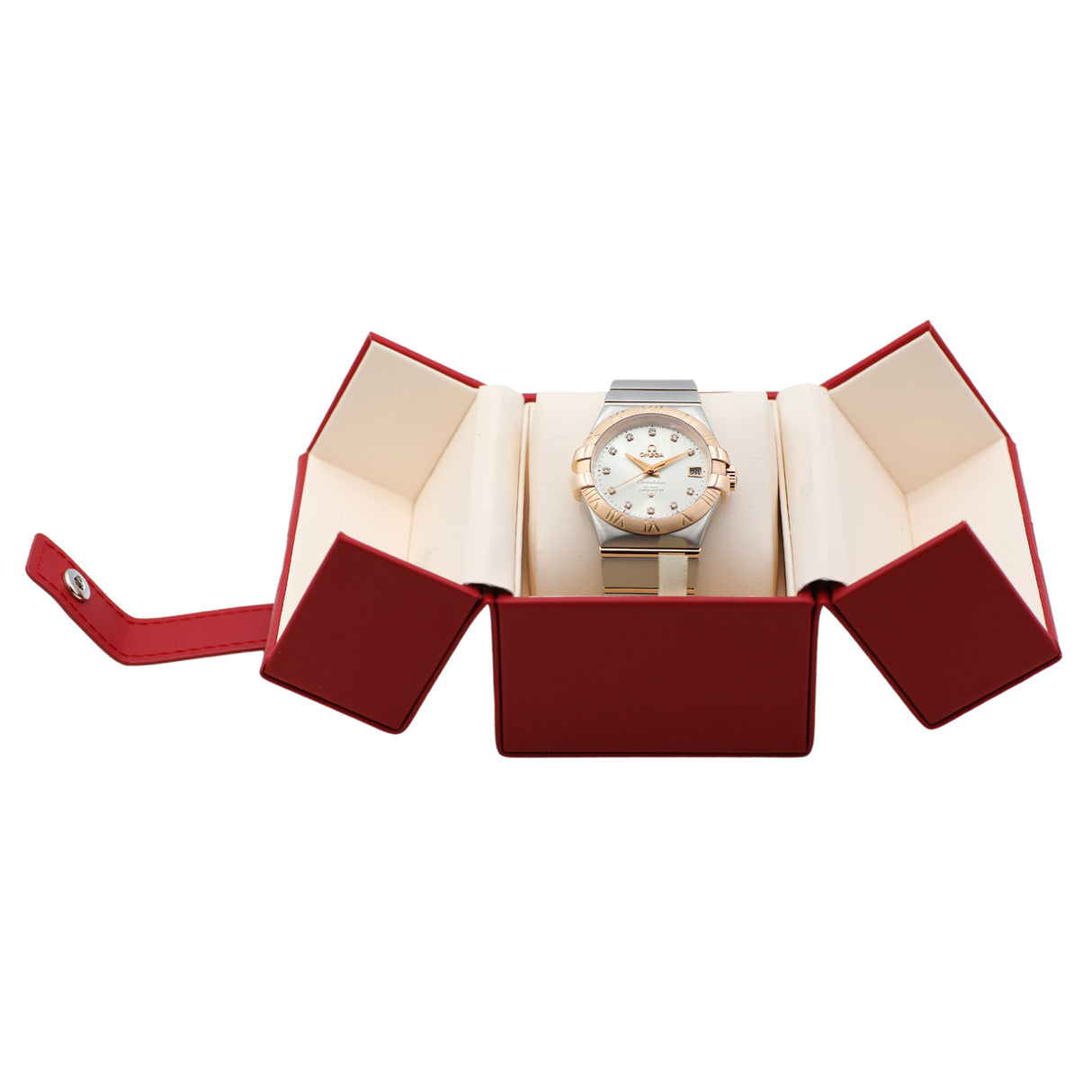 Omega Stainless Steel 18K Rose Gold Constellation 123.20.35.20.52.001 Watches Omega