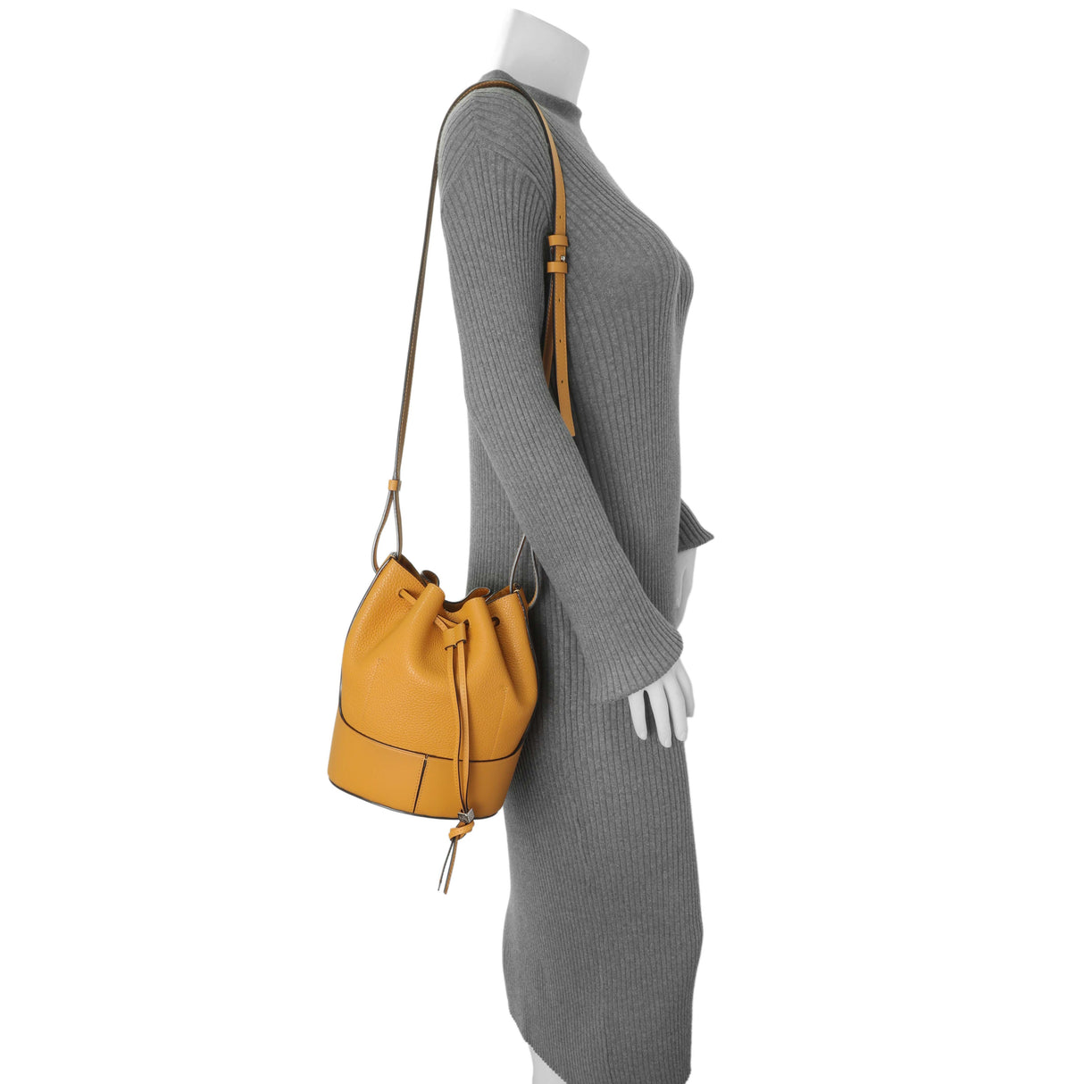 Loewe Yellow Calfskin Medium Balloon Bucket Bag Handbags Loewe
