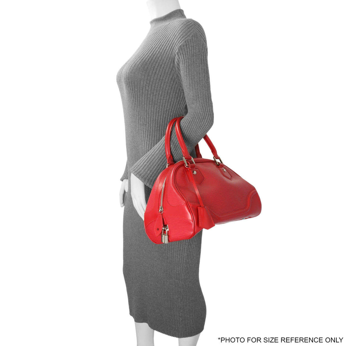 Louis Vuitton Rouge Epi Bowling Montaigne PM Handbags Louis Vuitton