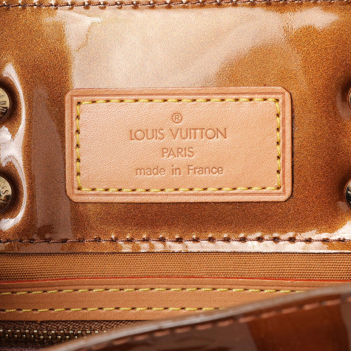Louis Vuitton Bronze Vernis Reade Handbags Louis Vuitton