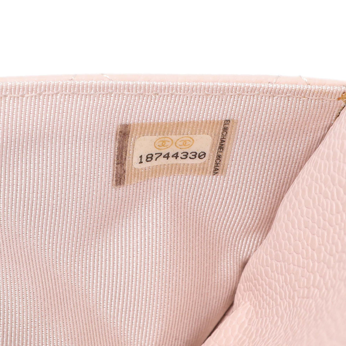 Chanel Pink Quilted Caviar Wallet on Chain Handbags Chanel