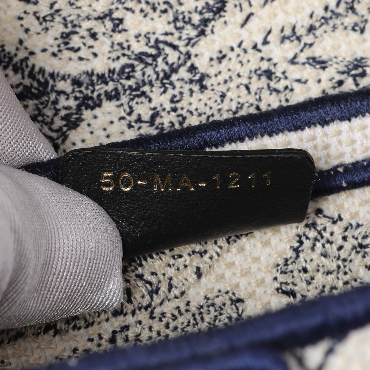 Christian Dior Canvas Embroidered Saddle Bag Handbags Christian Dior