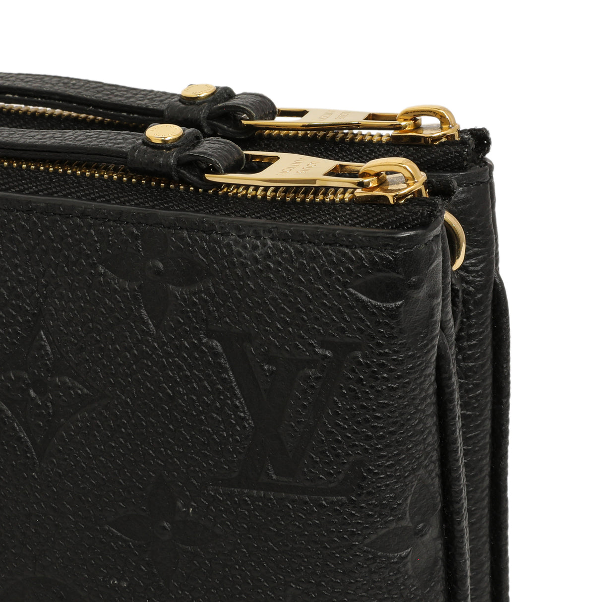 Louis Vuitton Black Empreinte Double Zip Pochette Handbags Louis Vuitton