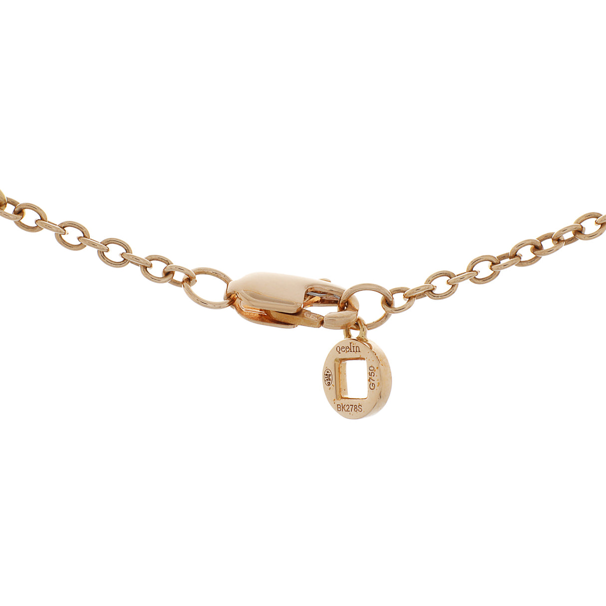 Qeelin 18K Rose Gold Red Agate Wulu Pendant Necklace Designer Jewellery Qeelin