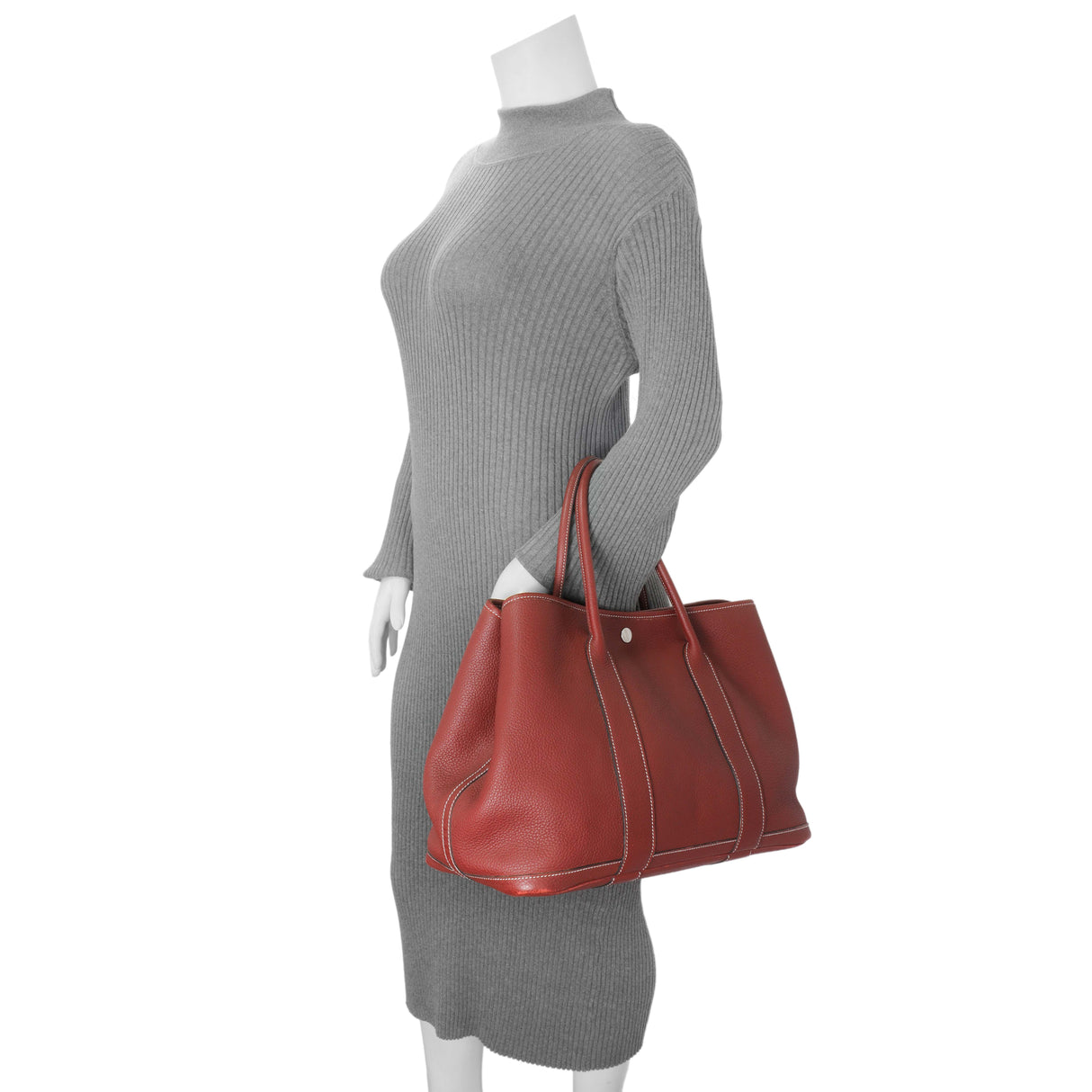 Hermes Bordeaux Negonda Garden Party 36 MM Handbags Hermes