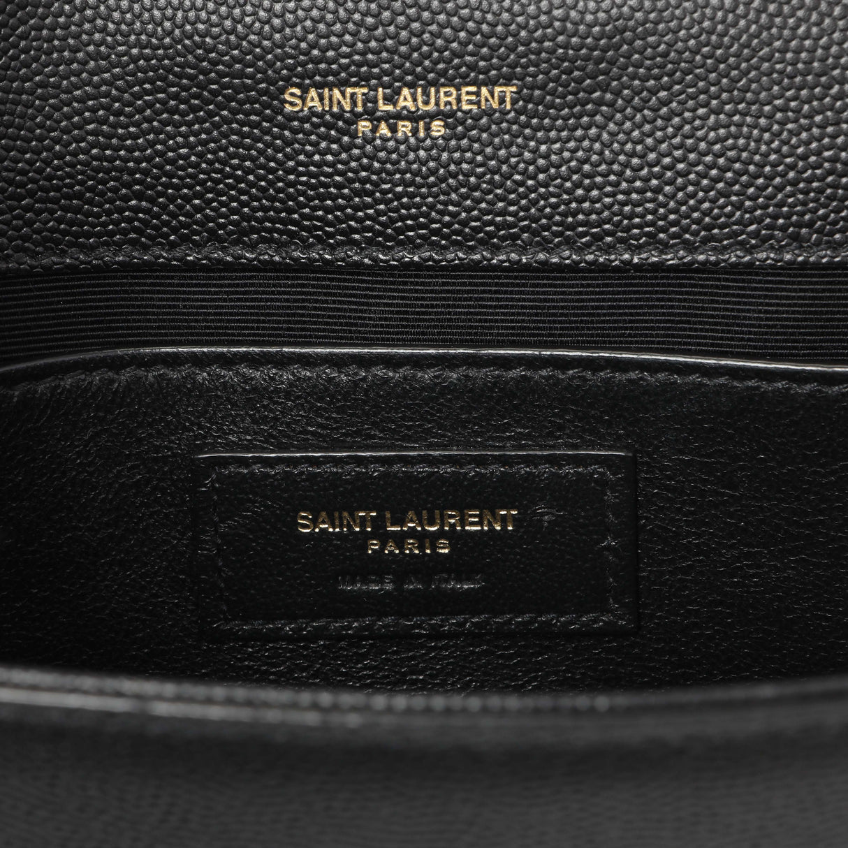 Saint Laurent Black Grain De Poudre Small Monogram Kate Satchel Handbags Saint Laurent