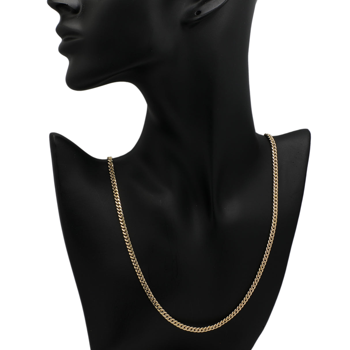 10K Yellow Gold Curb Chain Fine Jewellery Modaselle
