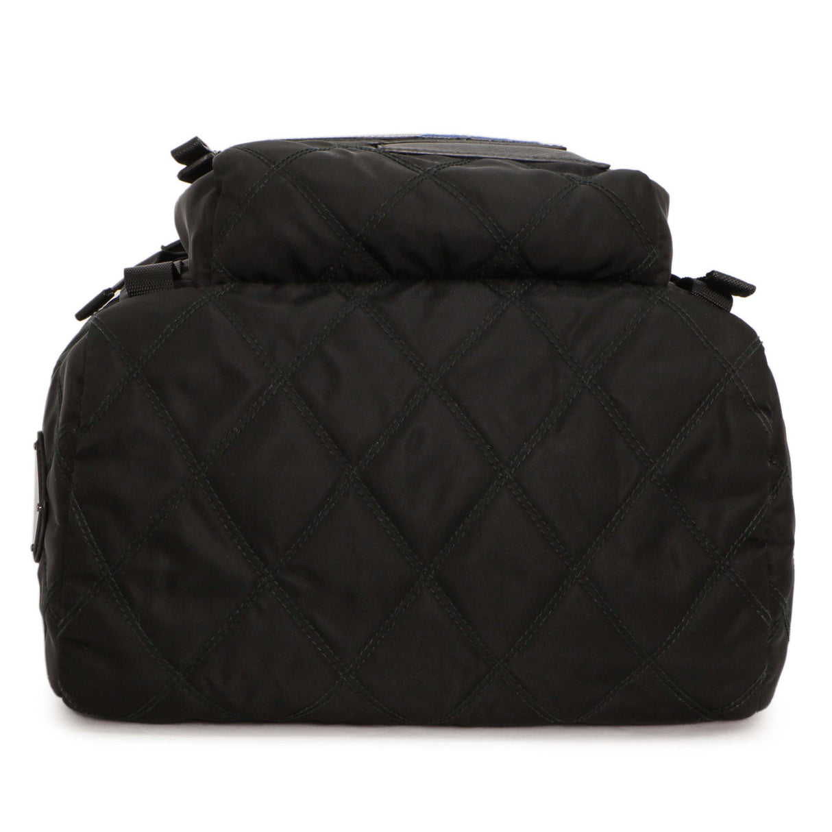 Prada Black Nylon Logo Patch Backpack Handbags Prada