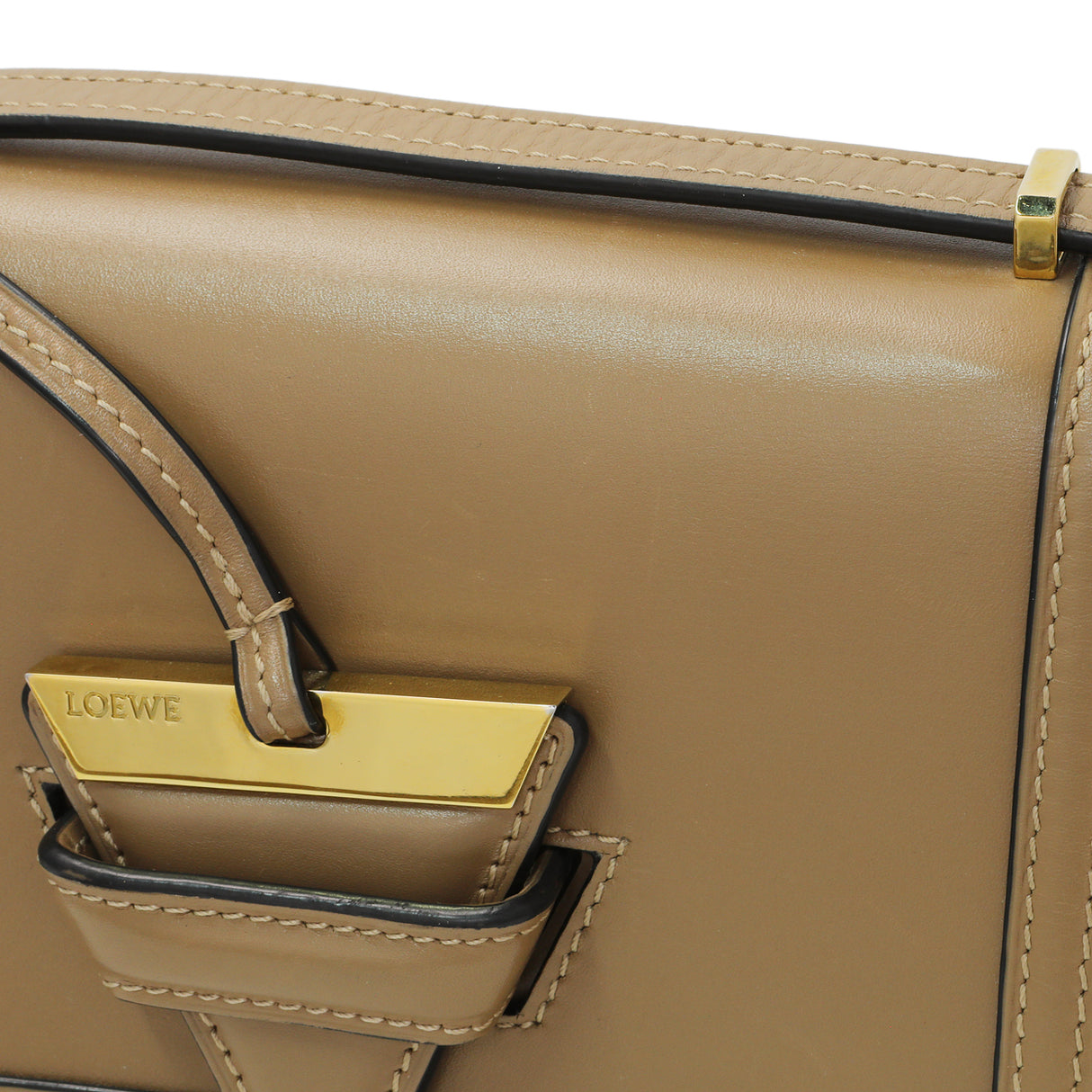 Loewe Beige Calfskin Small Barcelona Shoulder Bag Handbags Loewe