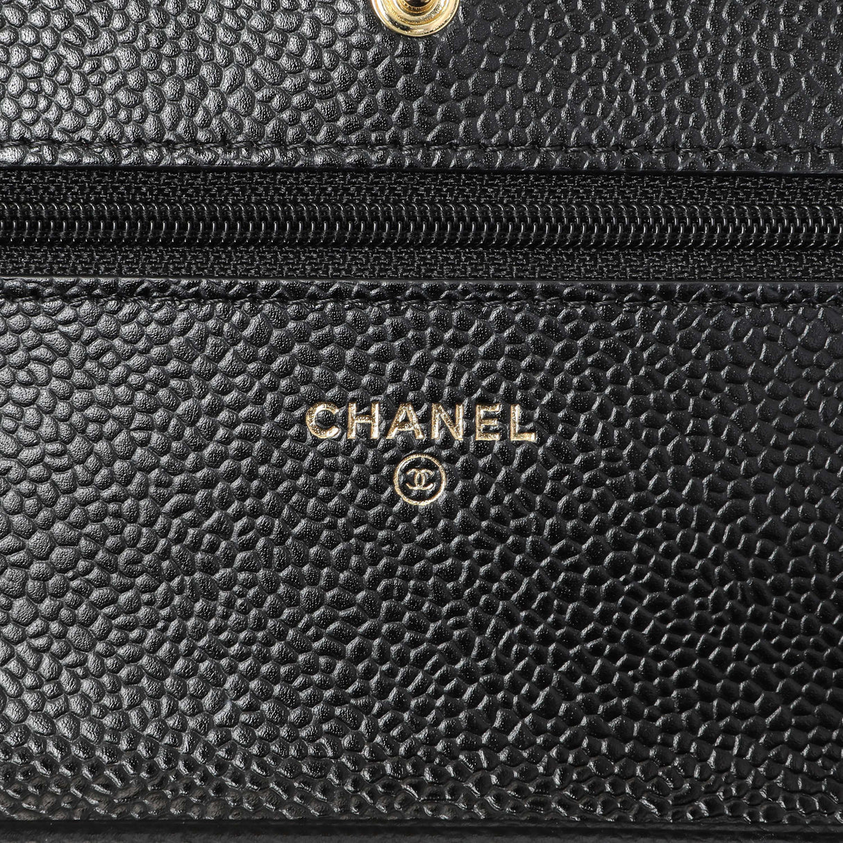 Chanel Black Quilted Caviar Wallet on Chain Handbags Chanel