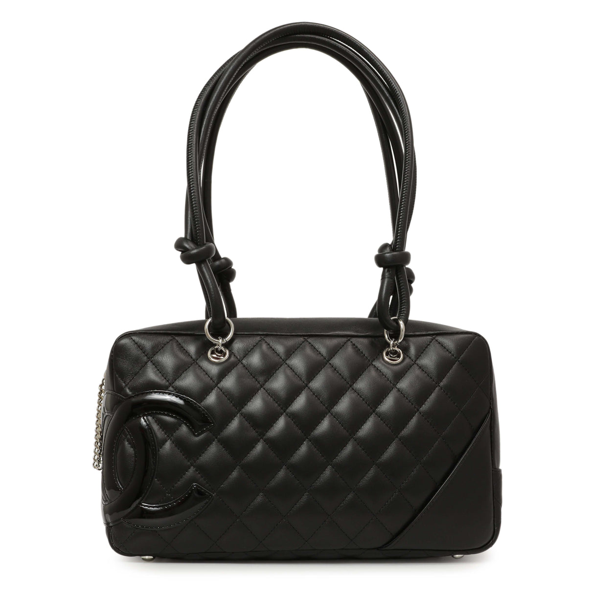 Chanel Black Quilted Calfskin Large Cambon Bowler Handbags Chanel