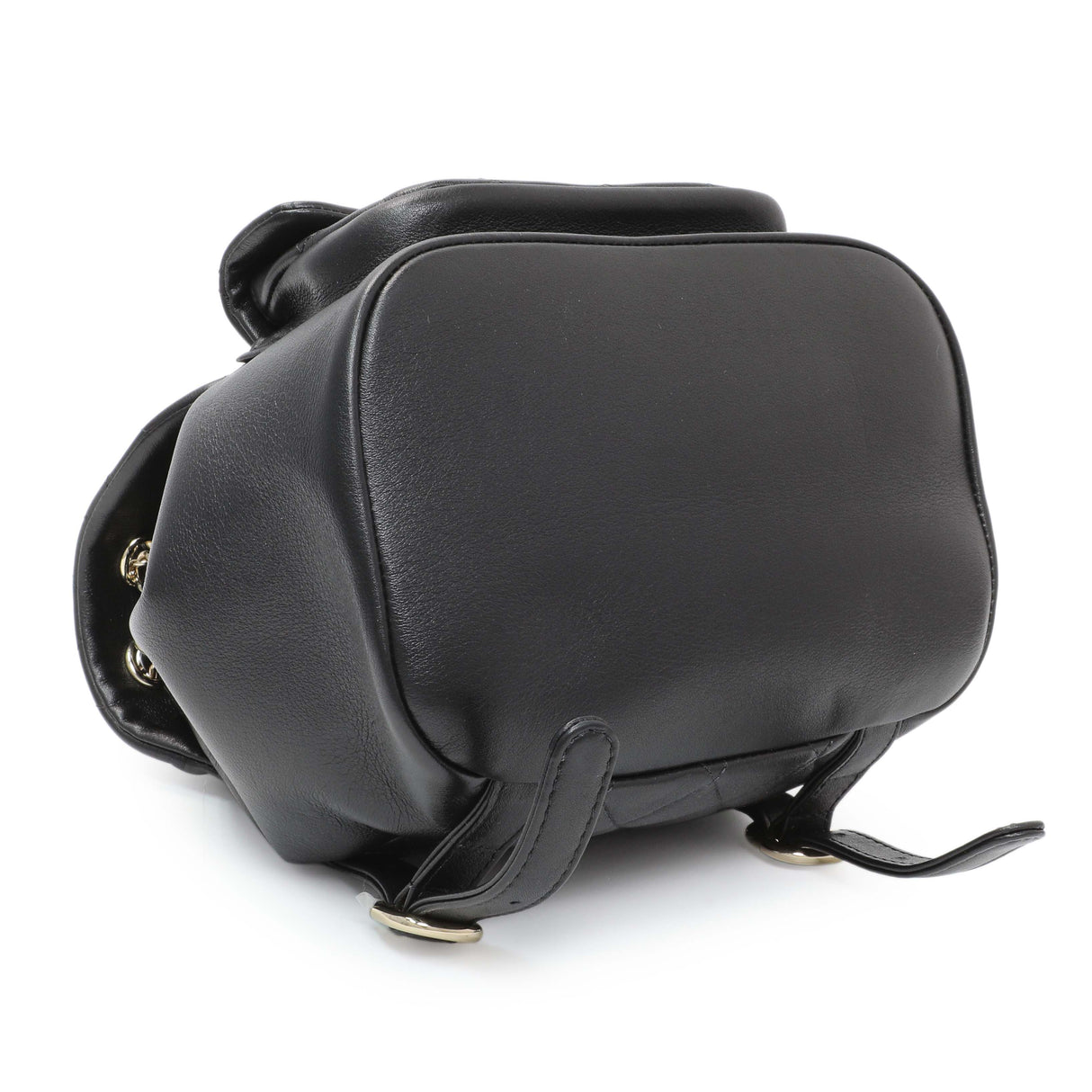 Chanel Black Quilted Lambskin Small Duma Drawstring Backpack Handbags Chanel
