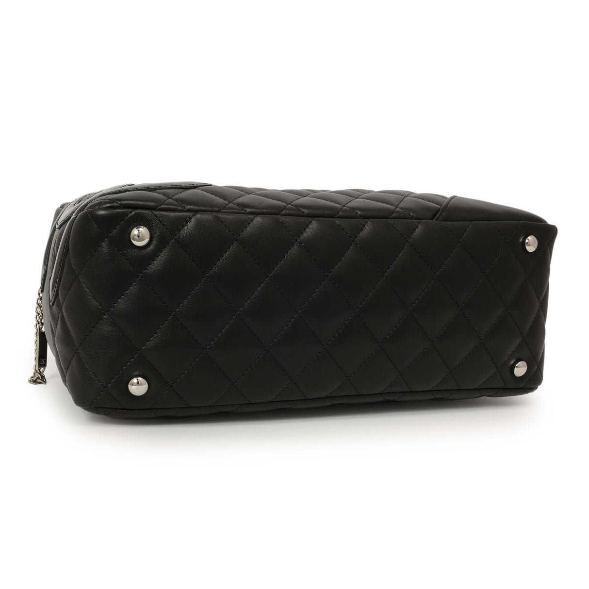 Chanel Black Quilted Calfskin Large Cambon Bowler Handbags Chanel