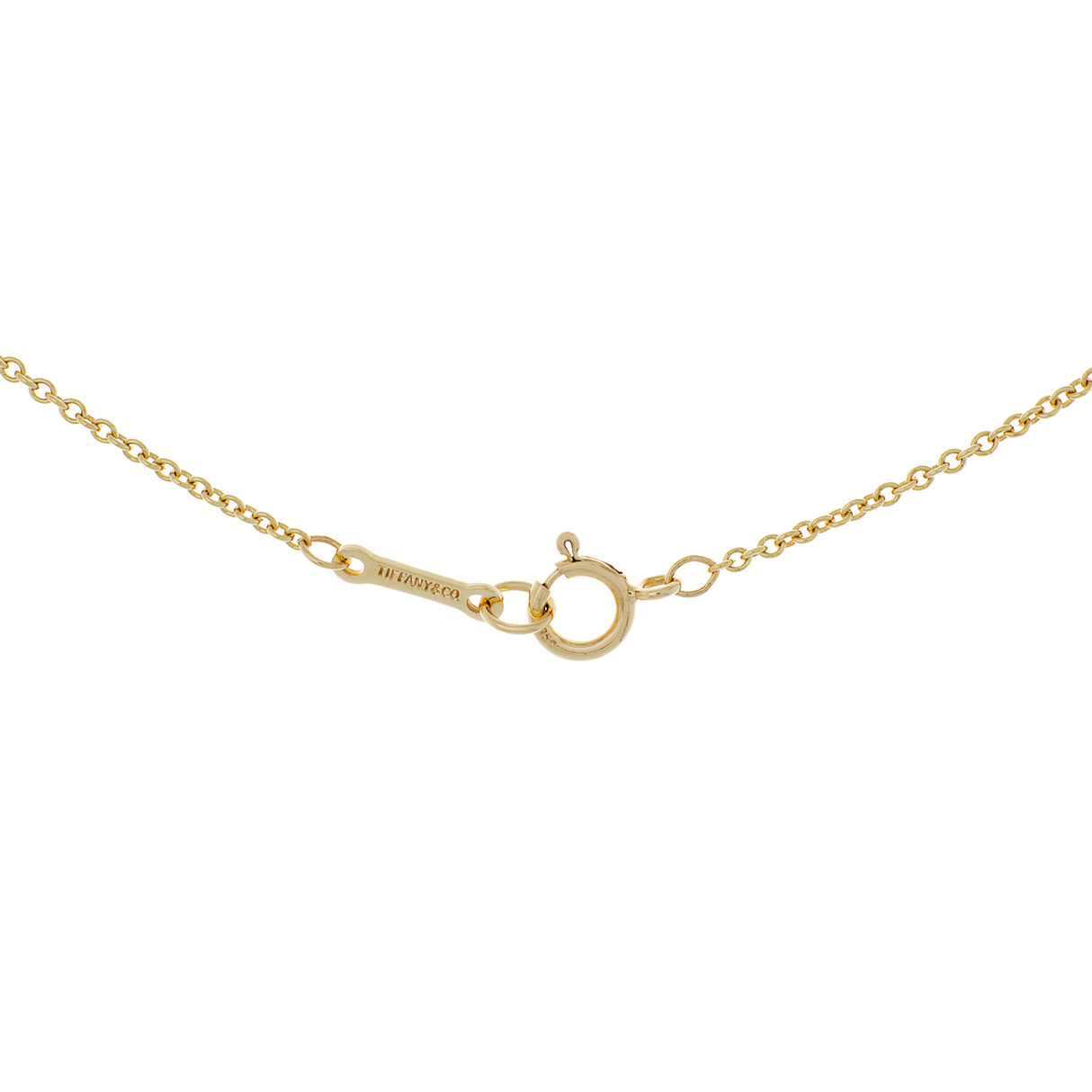 Tiffany & Co. 18K Yellow Gold Paloma Picasso Loving Heart Pendant Necklace Designer Jewellery Tiffany and Co