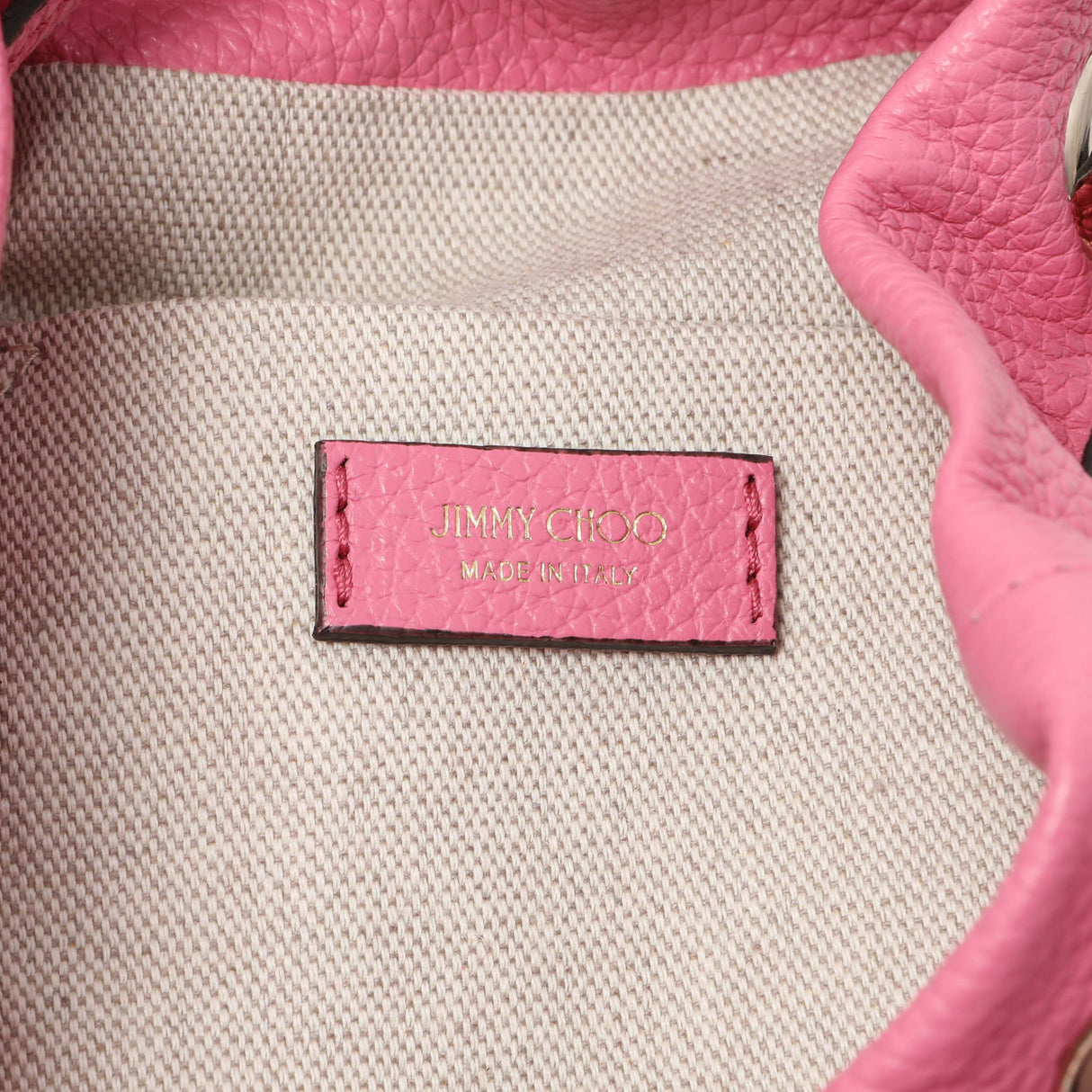 Jimmy Choo Pink Juno Leather Bucket Bag Handbags Jimmy Choo