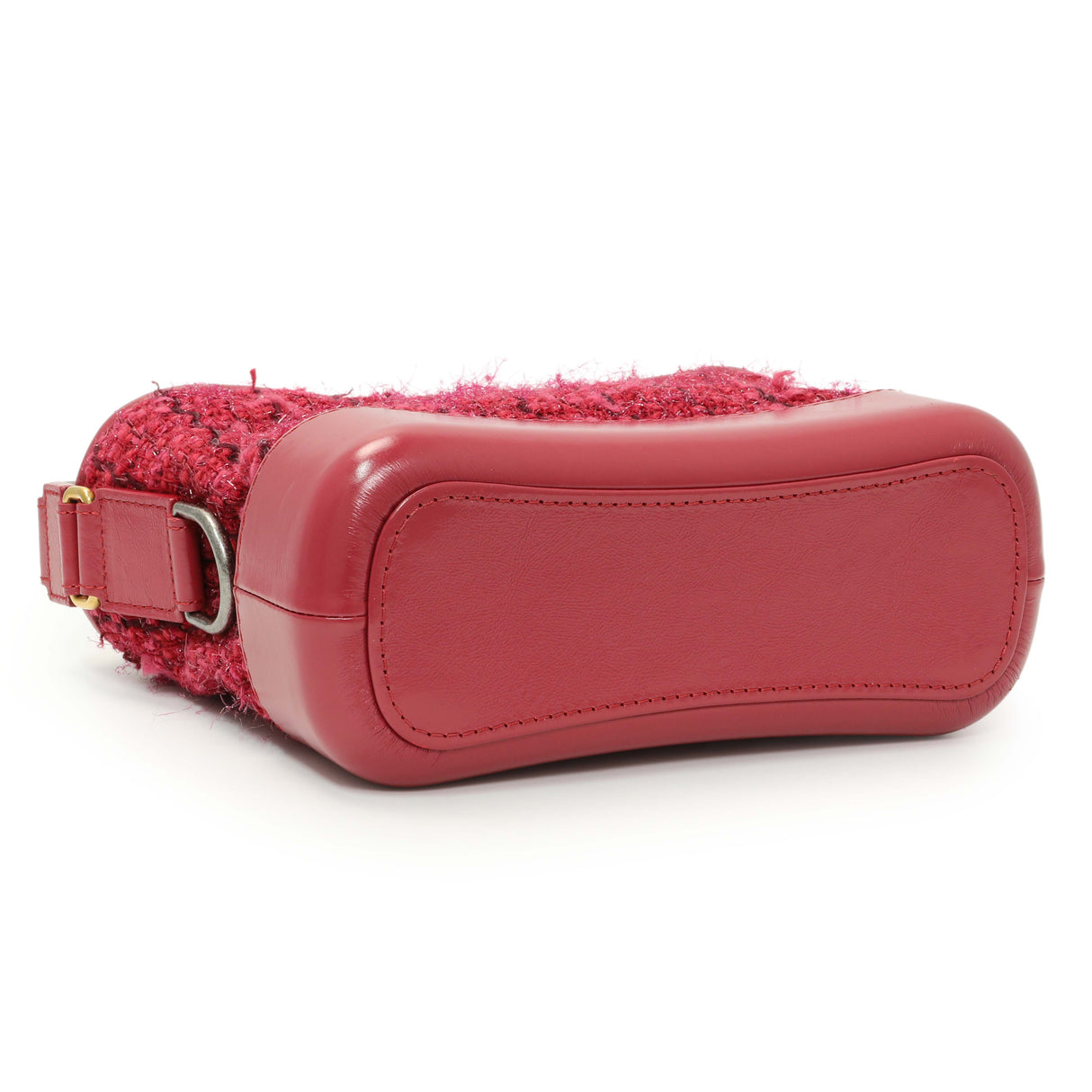 Chanel Pink Tweed Calfskin Quilted Small Gabrielle Hobo Handbags Chanel