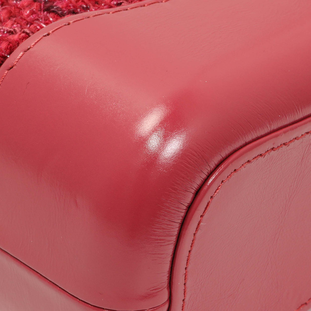 Chanel Pink Tweed Calfskin Quilted Small Gabrielle Hobo Handbags Chanel