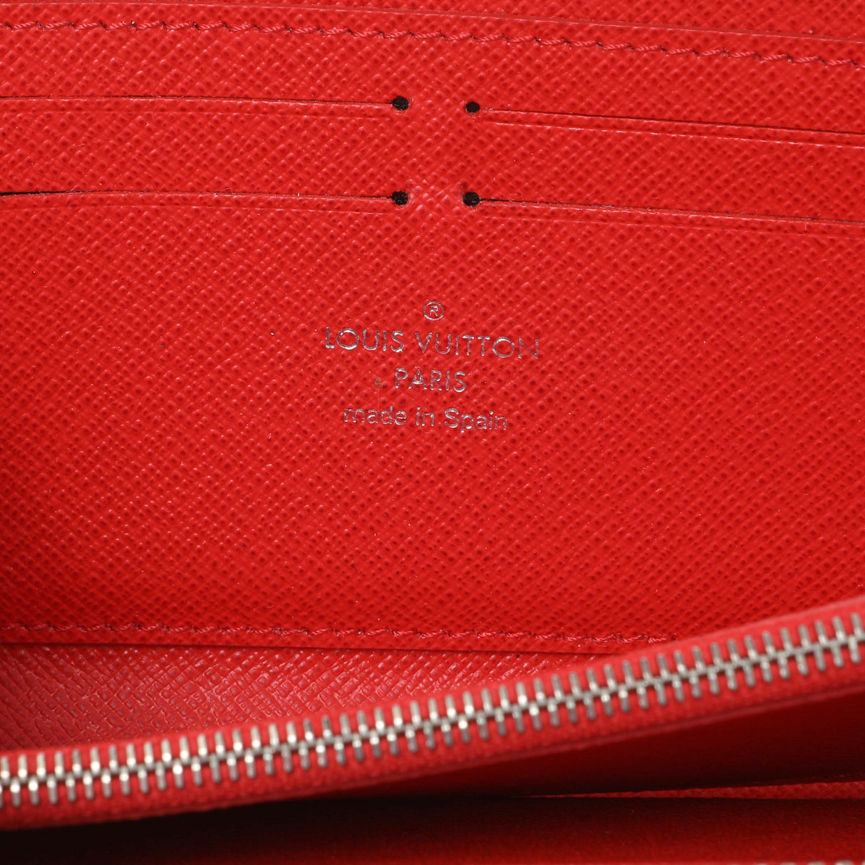 Louis Vuitton Red Epi Clemence Wallet Accessories Louis Vuitton