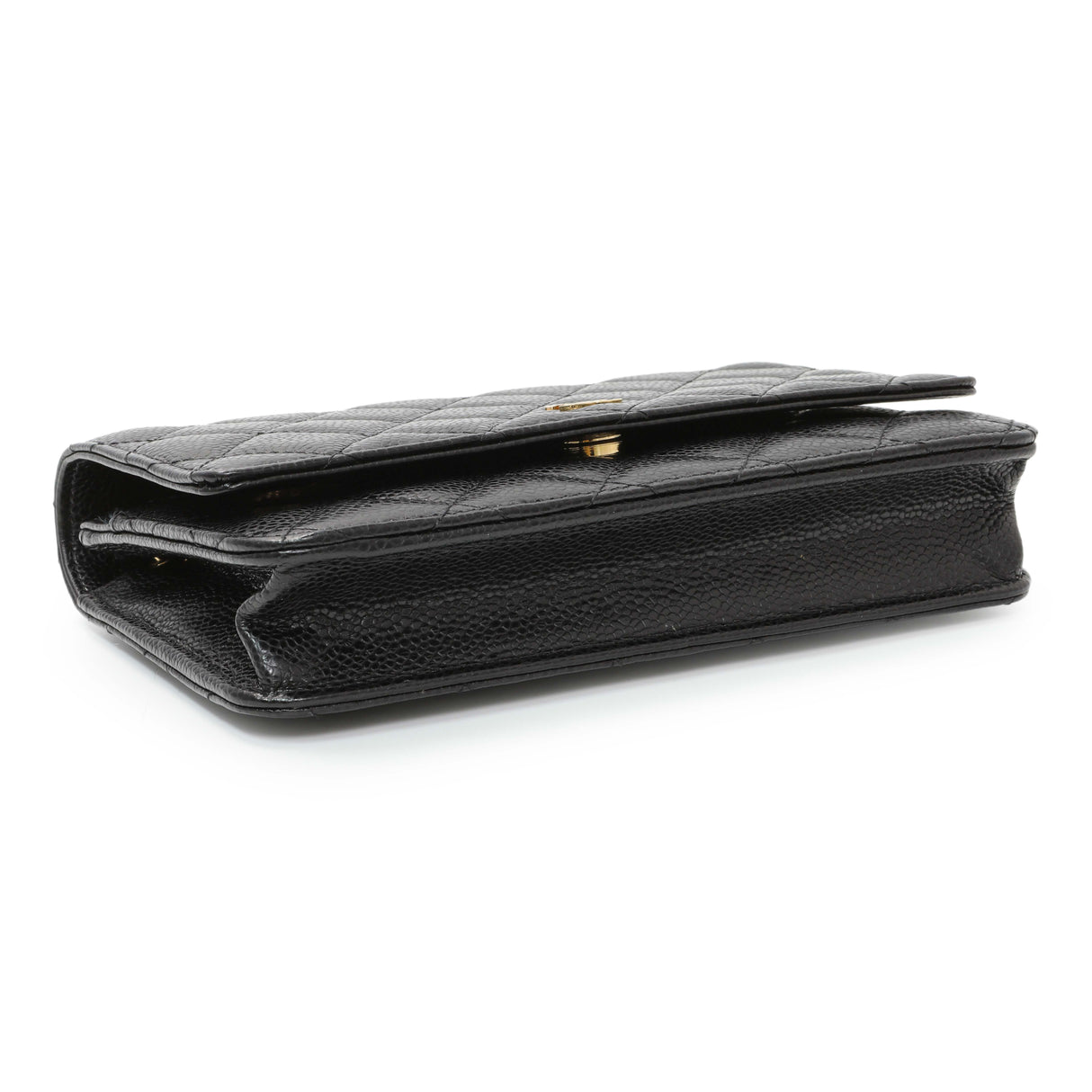 Chanel Black Quilted Caviar Wallet on Chain Handbags Chanel