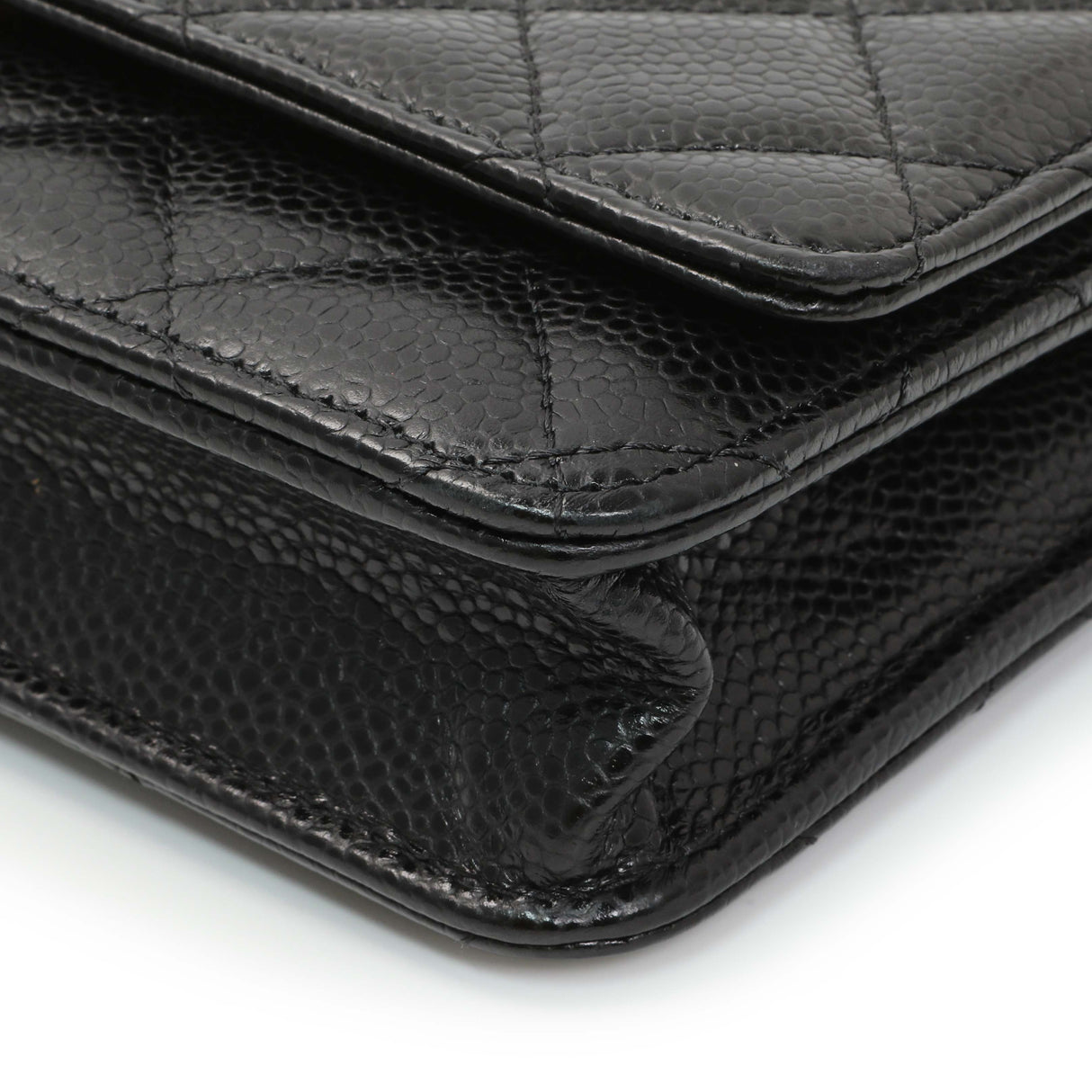 Chanel Black Quilted Caviar Wallet on Chain Handbags Chanel
