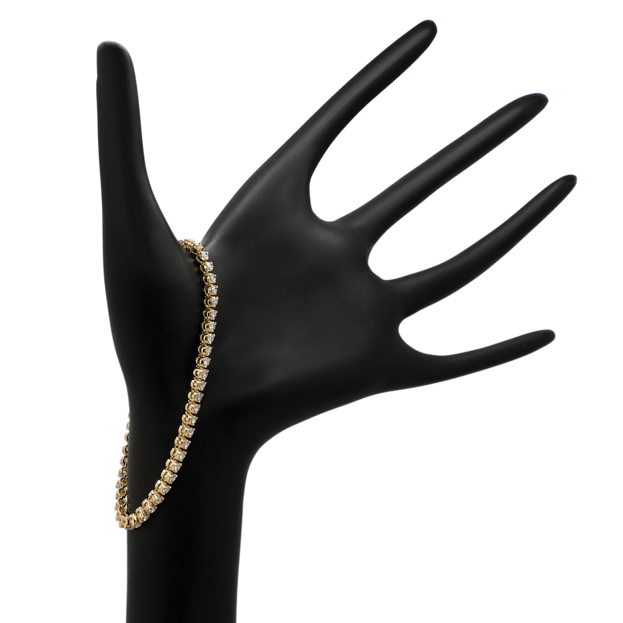 14K Yellow Gold 2.65 Carat Tennis Bracelet Fine Jewellery Modaselle