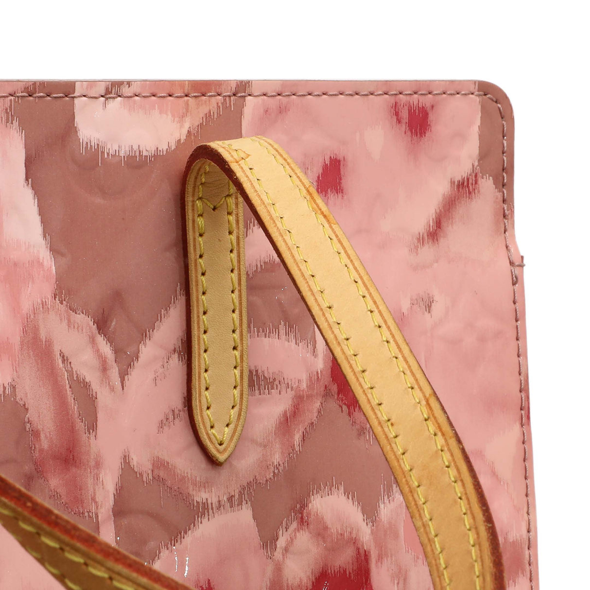 Louis Vuitton Rose Velours Vernis Ikat Catalina Tote Handbags Louis Vuitton