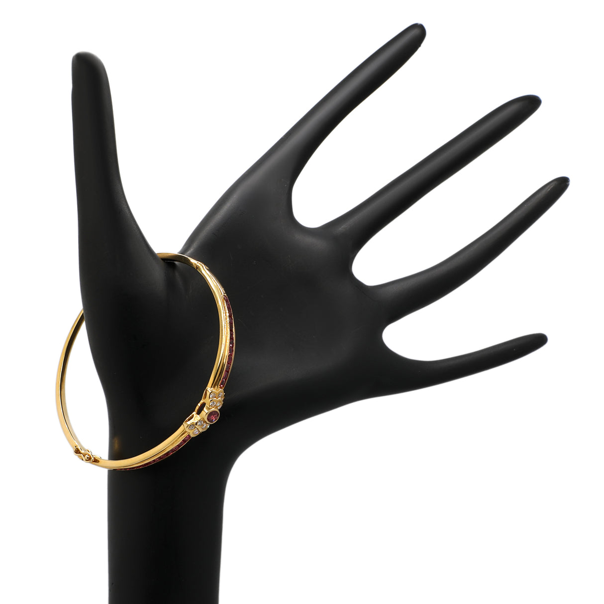 18K Yellow Gold Fancy Pink Sapphire Diamond Bow Bracelet Fine Jewellery Modaselle