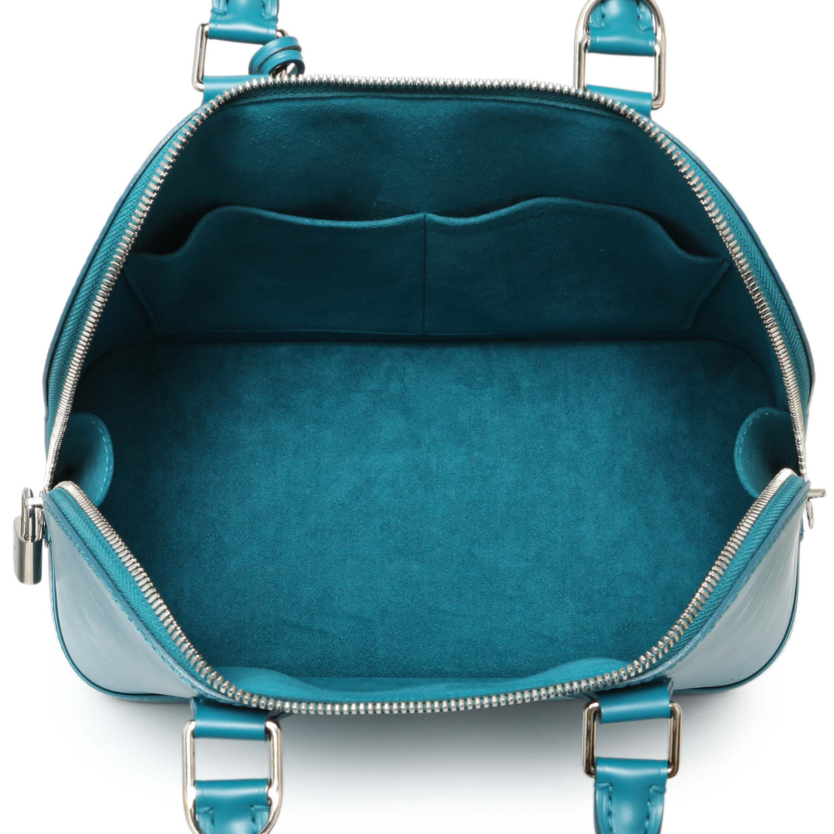 Louis Vuitton Teal Epi Alma PM Handbags Louis Vuitton