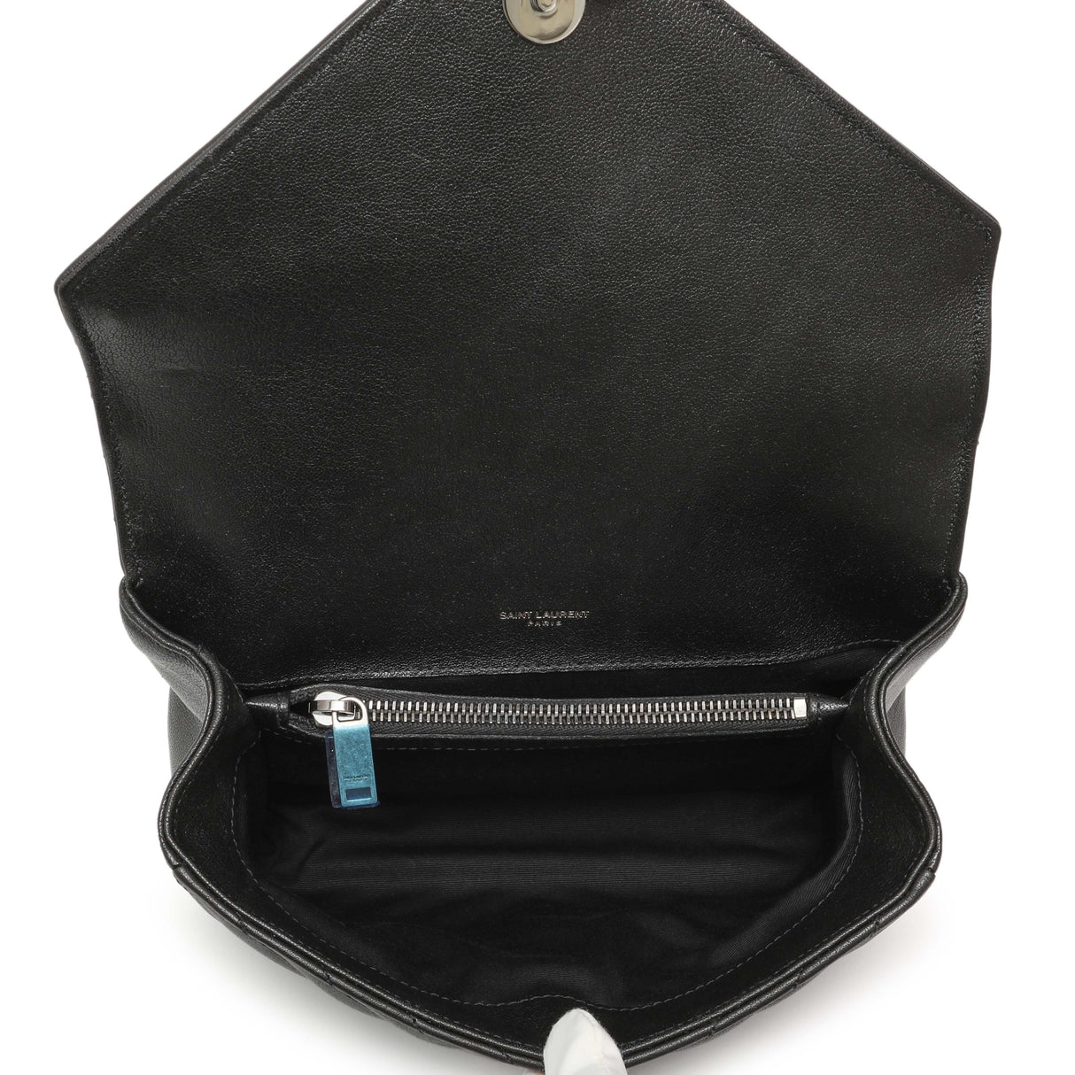 Saint Laurent Black Matelasse Chevron Sheepskin Medium College Bag Handbags Saint Laurent