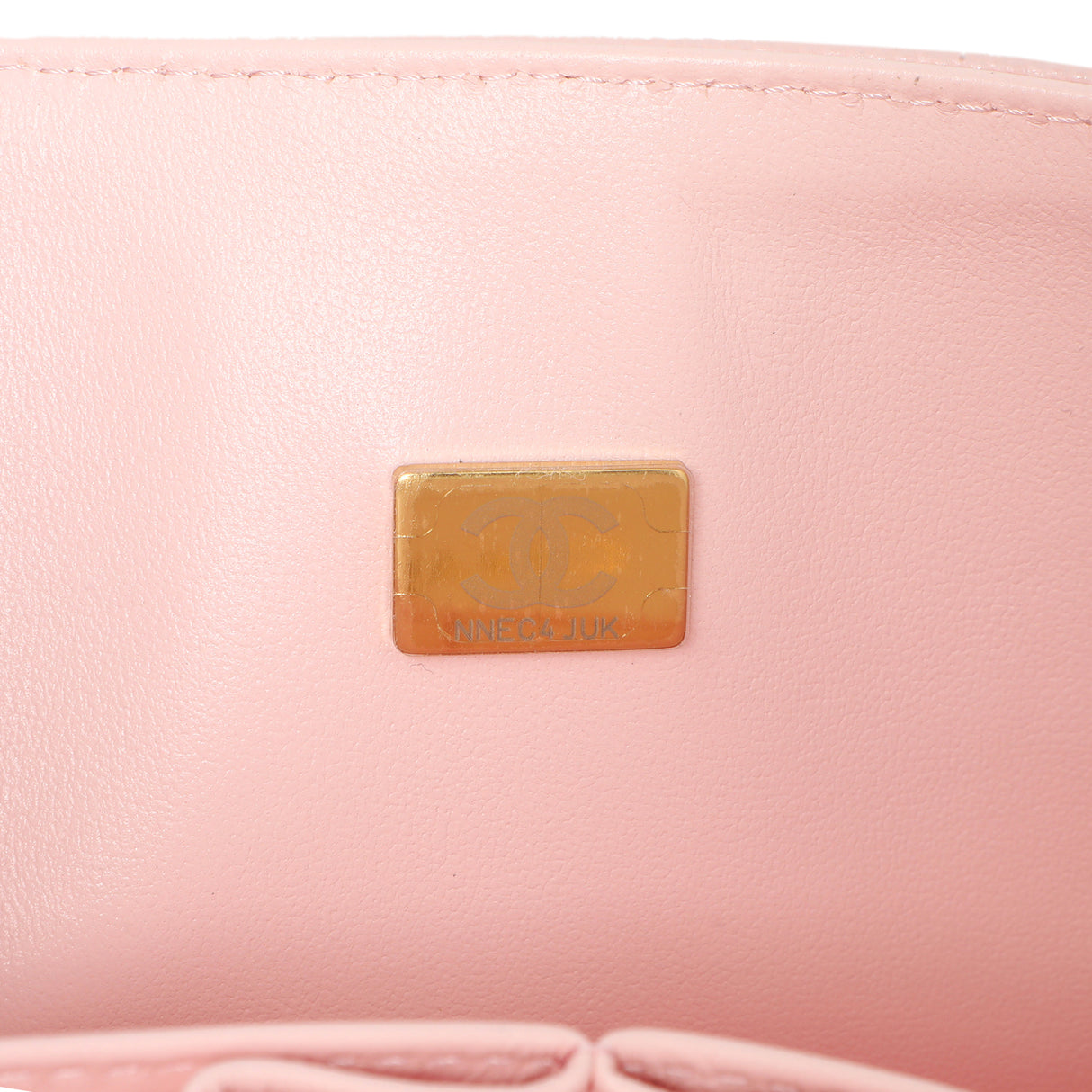 Chanel Pink Quilted Caviar Medium Classic Double Flap Handbags Chanel