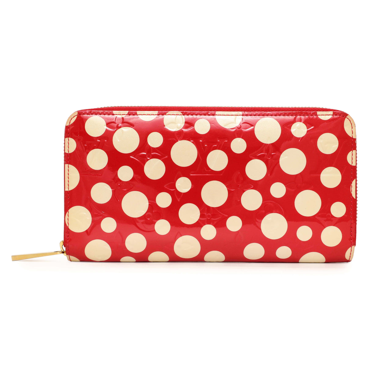 Louis Vuitton Yayoi Kusama Red Vernis Infinity Dots Zippy Wallet Accessories Louis Vuitton