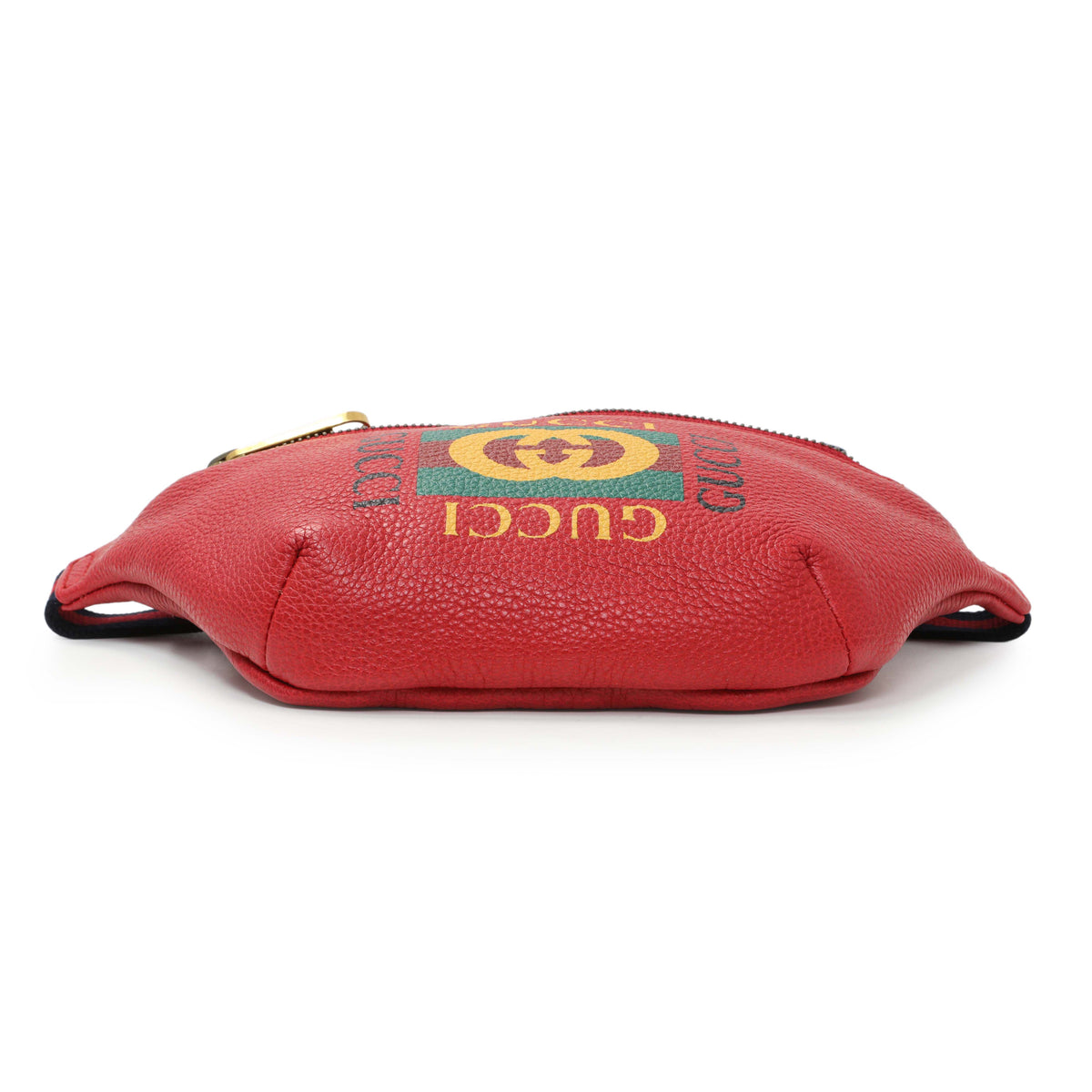 Gucci Hibiscus Red Calfskin Logo Belt Bag Handbags Gucci