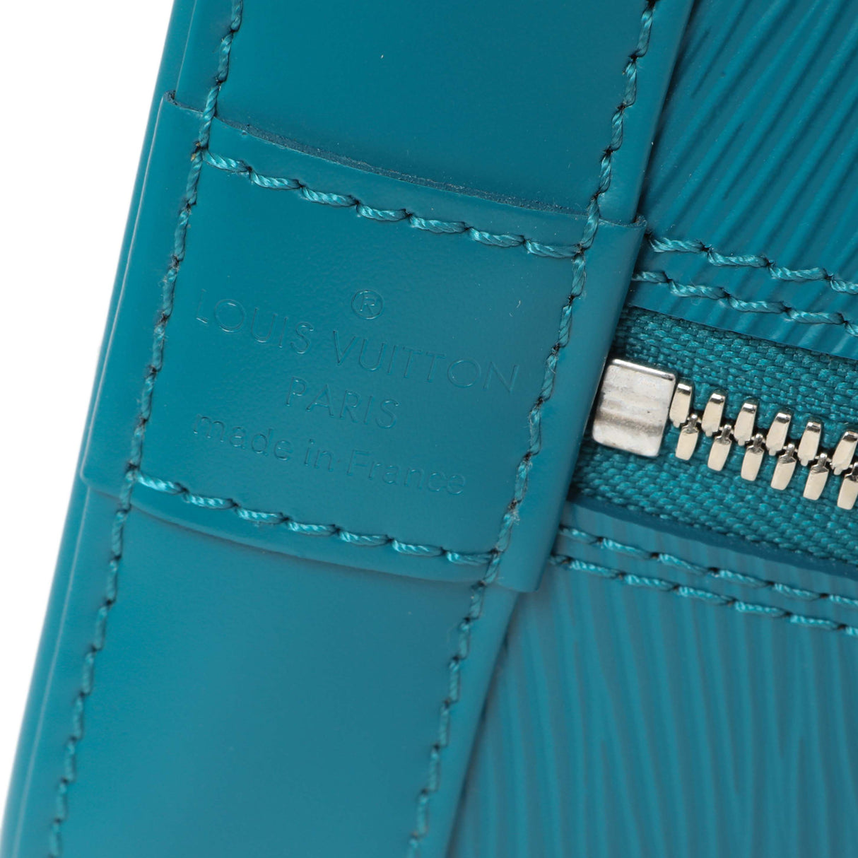 Louis Vuitton Teal Epi Alma PM Handbags Louis Vuitton