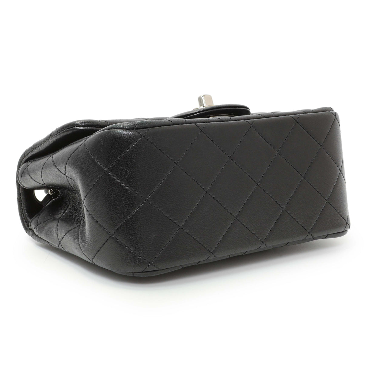 Chanel Black Quilted Lambskin Mini Square Flap Handbags Chanel