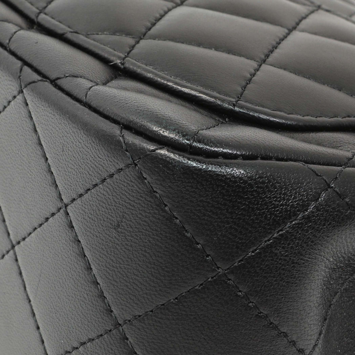 Chanel Black Quilted Lambskin Mini Square Flap Handbags Chanel