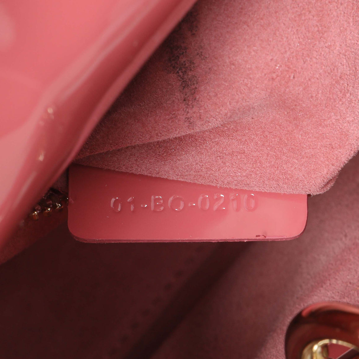 Christian Dior Pink Patent Cannage Mini Lady Dior Handbags Christian Dior