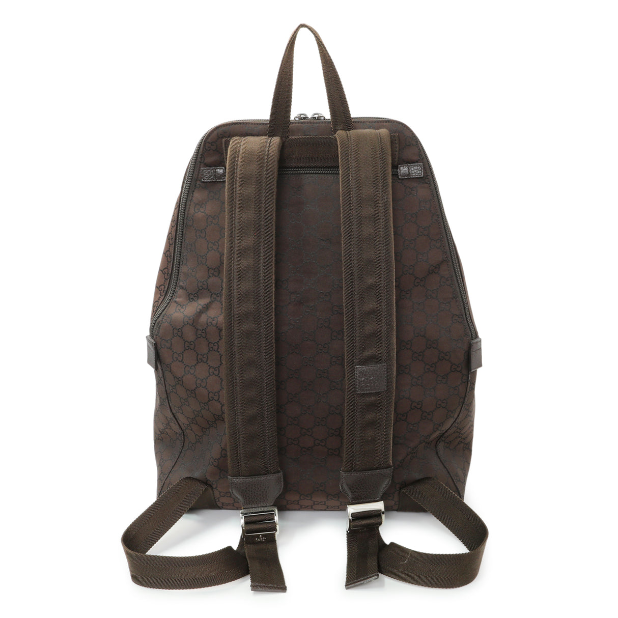 Gucci Brown Monogram Nylon Day Backpack Handbags Gucci