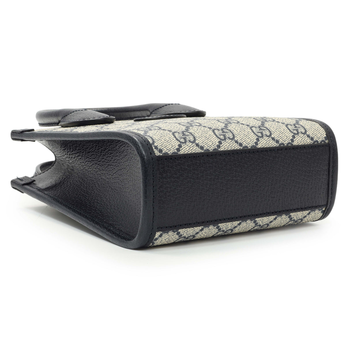 Gucci GG Supreme Monogram Textured Dollar Calfskin Mini Retro Interlocking G Tote Handbags Gucci