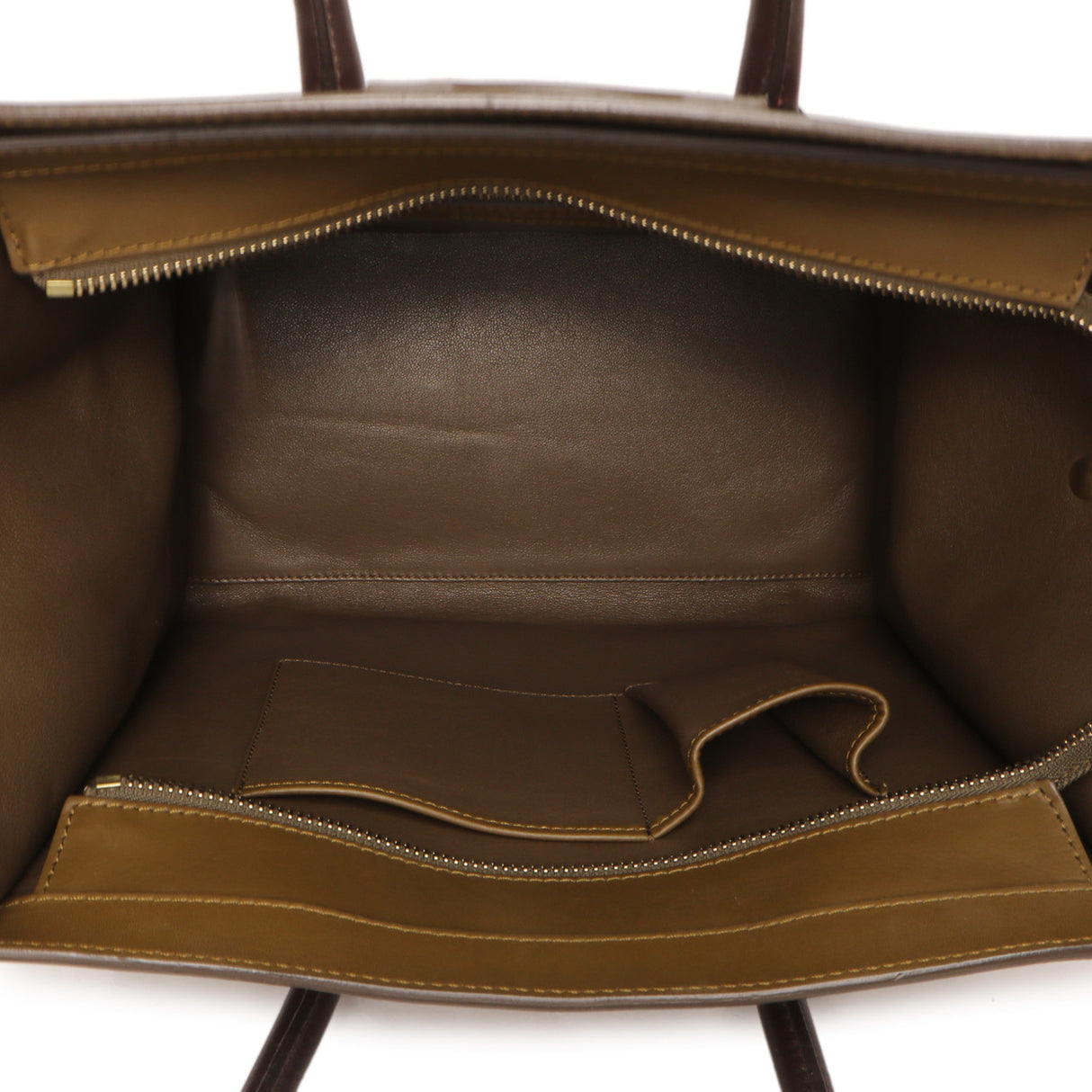 Celine Tricolor Smooth Calfskin Mini Luggage Tote Handbags Celine