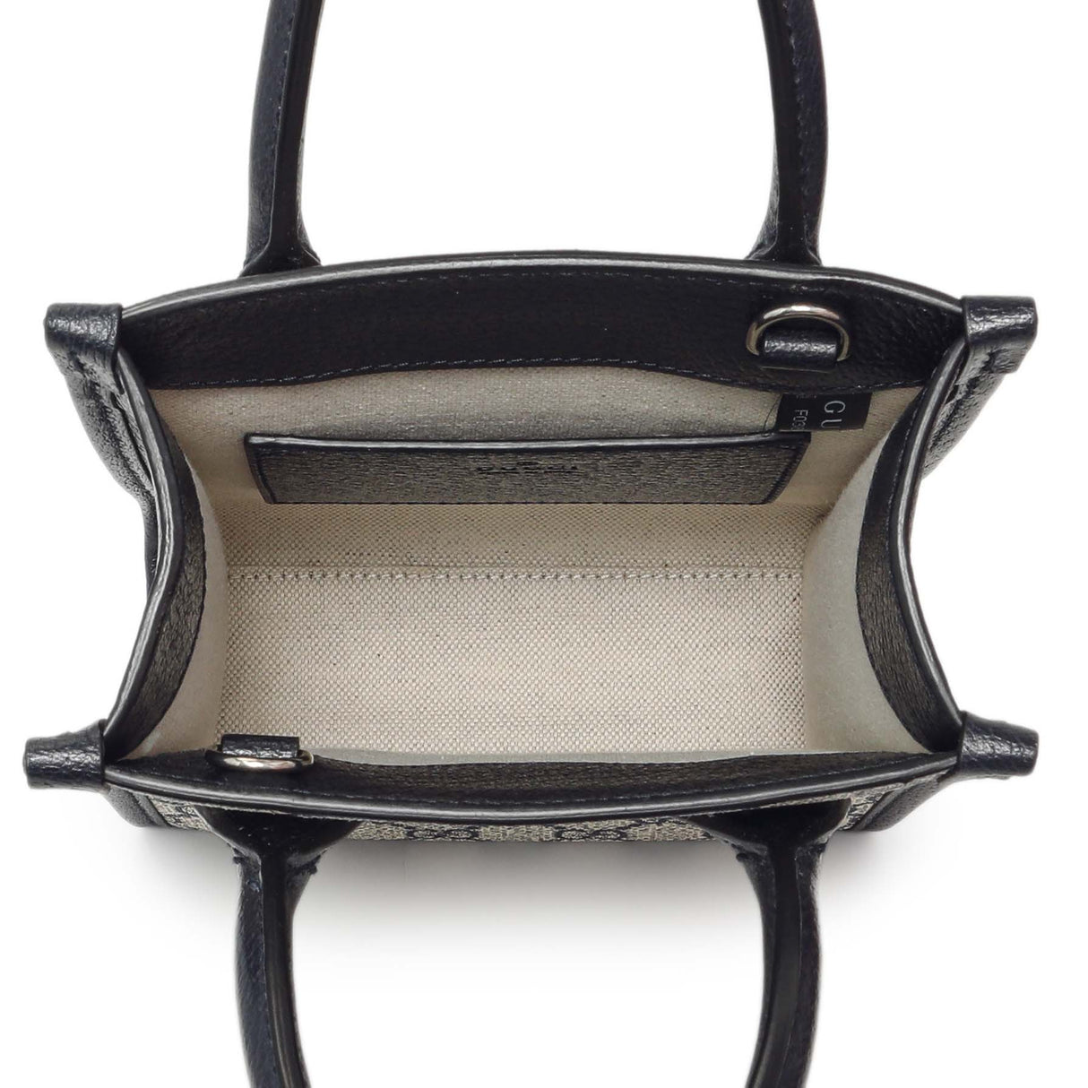 Gucci GG Supreme Monogram Textured Dollar Calfskin Mini Retro Interlocking G Tote Handbags Gucci