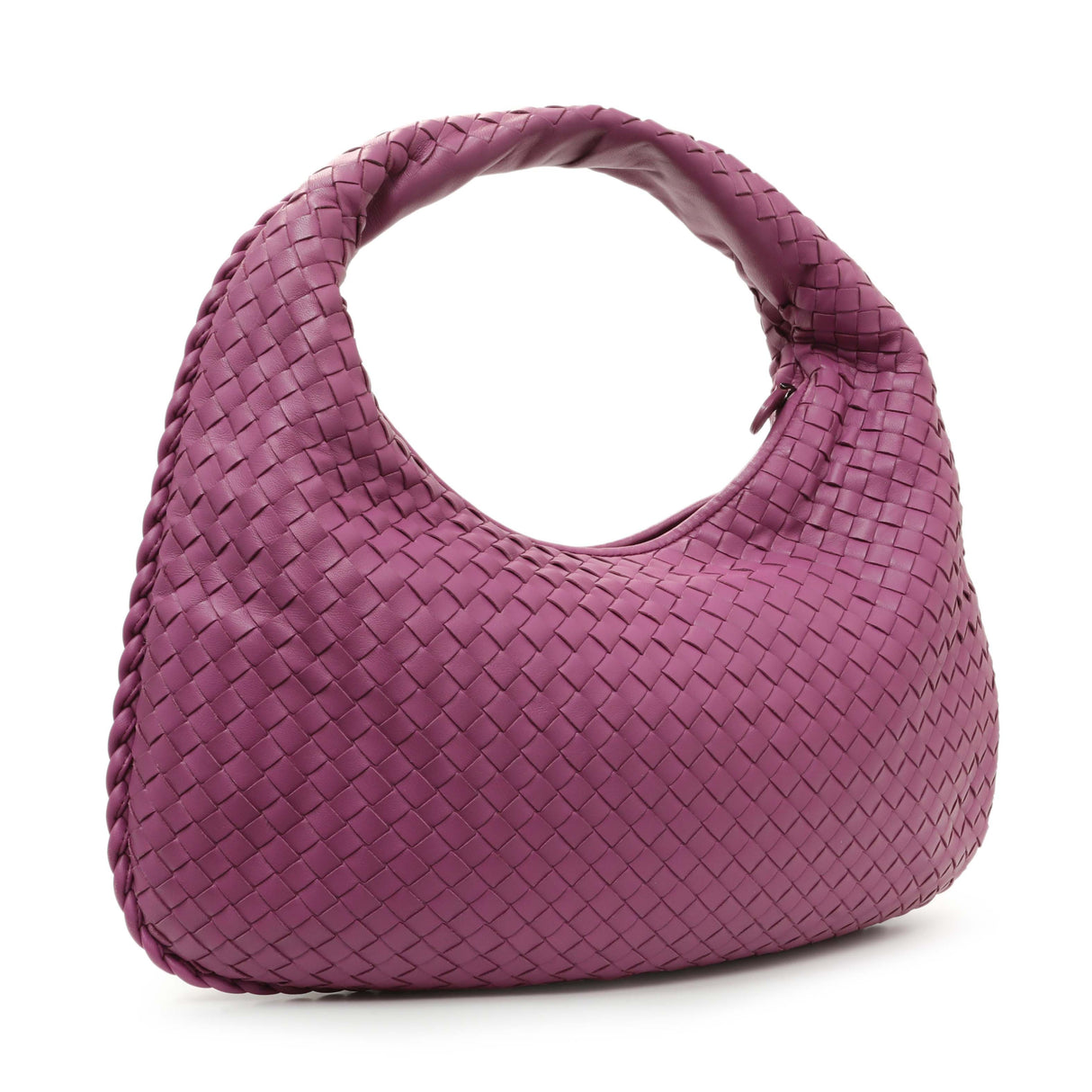 Bottega Veneta Purple Nappa Intrecciato Medium Veneta Hobo Handbags Bottega Veneta